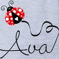 thumbnail image 2 of CafePress - Ladybug Ava - Cute Infant Baby Football Bodysuit, 2 of 3