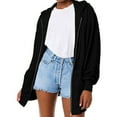 thumbnail image 1 of RKSTN Womens Sweatshirt Fashion Casual Slim Zipper Hoodie Solid Color Drawstring Fit Soft Tops with Pockets, 1 of 4