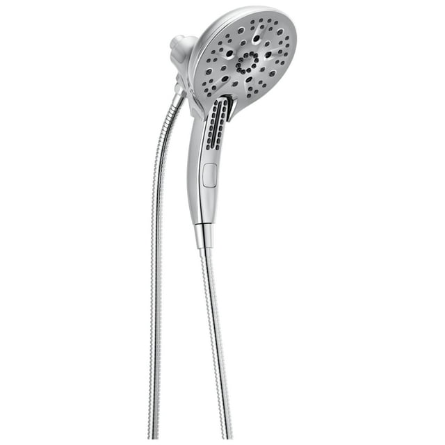 Delta Faucet 5-Spray In2ition 2-in-1 Dual Hand Held Shower Head with Hose, H2Okinetic Handheld Shower Head with Magnetic Docking,
