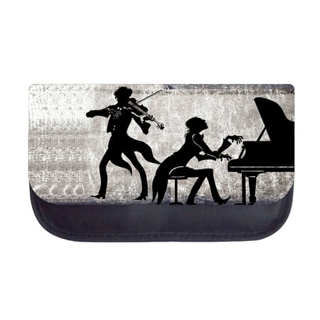 Pencil Holder Music Instrument Players Pencil Pouch 2 Pocket Pencil Case Organizer Pencil Bag (Best Music Player And Organizer)