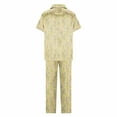 thumbnail image 4 of Tnhcen Women's 2 Piece Pajama Set Short Sleeve Top Pants Lounge Sets Summer Ladies Pjs Homewear Sets S-2XL, 4 of 6