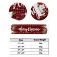 thumbnail image 6 of Xipuska Christmas Snowman Truck Bed Runners for Queen Size Bed, Decorative Bed Throws for Foot of Bed, Red Plaid Xmas Trees Snowflake Bed Runner Sofa Throw Bedding Scarf Slipcover for Bedroom, 6 of 6