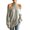 Gray, variant on Women's Halter Off Shoulder Sweater, Long Sleeve Relaxed Fit Pullover Knit Top for Casual Fashion Wear