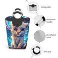 Fantasy animal closeup Oversized travel laundry bag, antitear dirty