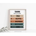 thumbnail image 6 of Think Before You Speak Print - Kids Wall Art - Education Quote Artwork for Home School Office Classroom - Gift for Teacher - Boho Decor - 8"x10" Unframed Print, 6 of 6
