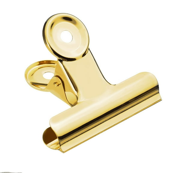 PBPBOX 10Pcs Stationery Bills Metal Clips Spring Loaded for Office Supplies