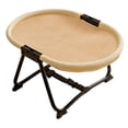 thumbnail image 1 of Cama elevada para perros, plegable, con estructura de hierro, para viajes, para mascotas pequeñas Cáñamo, 1 of 8
