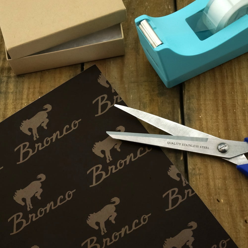 Ford Bronco Chrome Logo Premium Kraft Roll Gift Wrap Wrapping Paper