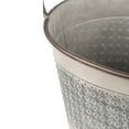 thumbnail image 2 of A&B Home Antique Gray Oval Metal Planter with Handles, 2 of 2