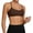 Brown, variant on Arlun Soft Lightweight Wireless Sports Bra for Women Pure Color High Support Adjustable Spaghetti Straps Yoga Bra for Workouts Running Fitness and Casual Wear Yellow XL
