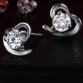 thumbnail image 2 of Paire de Boucles d'Oreilles Clous pour Femmes Bijoux de Mariage, 2 of 4