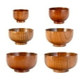 thumbnail image 4 of Wooden Bowl Wood Rice Bowls Tableware for Kitchen Food Storage Multiple Sizes, 4 of 8