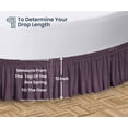 thumbnail image 5 of SGI Bedding Round Bed Skirt |Wrap Around Microfiber Bed Skirt | Fade Resistant, Wrinkle Free, Anti-static, Decorative, Extra Storage Space, Clutter-Free | 96" Diameter / 12" Drop, Plum, 5 of 8