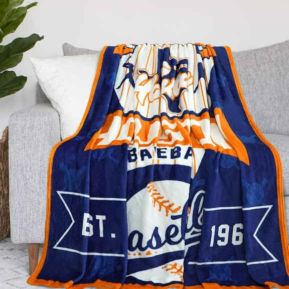 Baseball Blanket, Soft Flannel Baseball Throw Blanket Gifts fors Men Women Baseball Fans 60'''' x 50''''