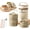 Brown, variant on 4-Tier Insulated Lunch Container Set, Stackable Stainless Steel Bento Box with Insulated Bag, Leakproof and Microwave-Safe for Work and Picnics