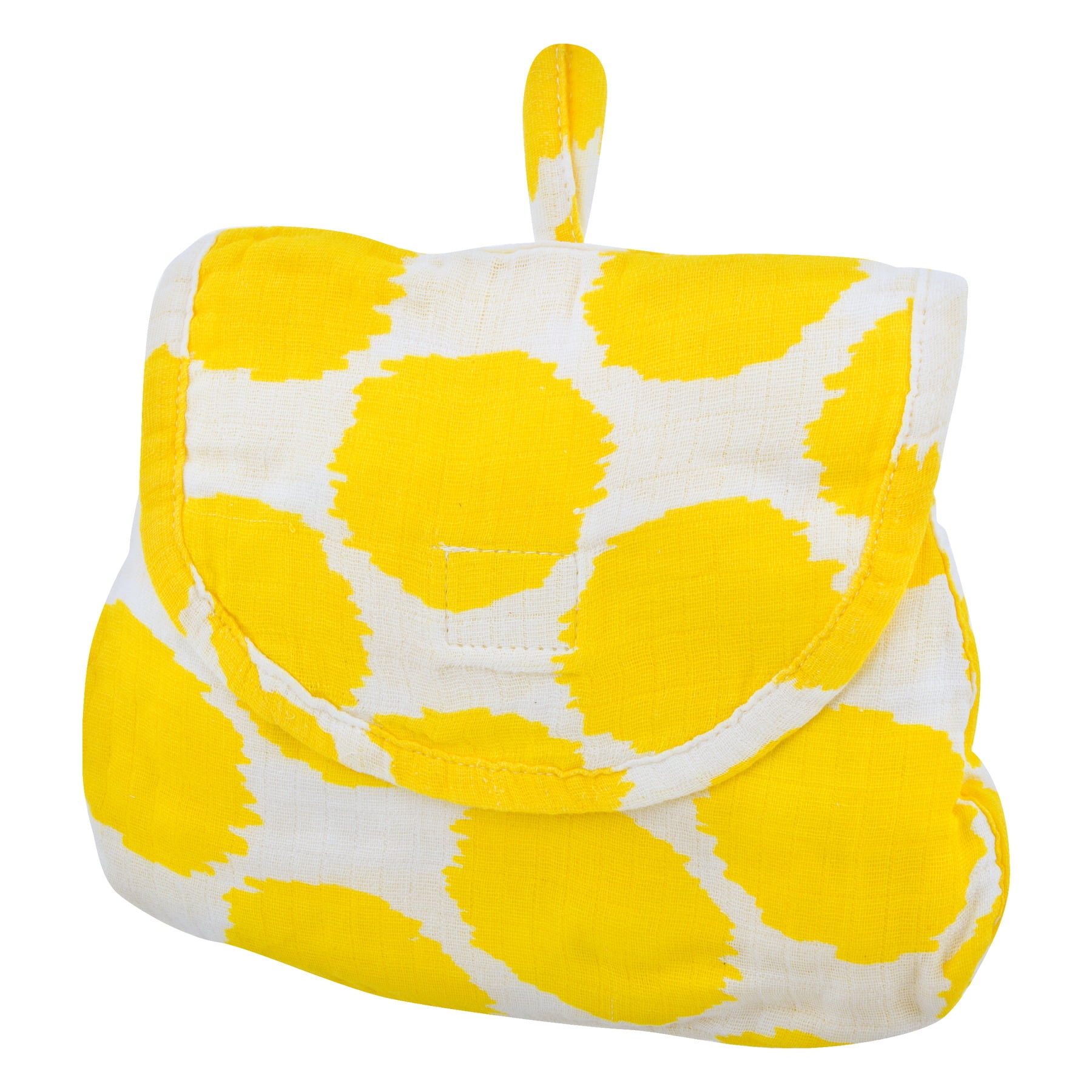 Bacati Muslin Nursing Privacy Cover, Ikat Zigzag Yellow Dots, 1.0 CT