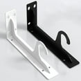 thumbnail image 5 of VIVIHEYDAY Wall Mounted Closet Rod Brackets, Heavy Duty Wardrobe Pole Holder and Support, Maximum load capacity 60kg, 5 of 12