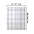 thumbnail image 1 of TIMIFIS Rideau de Douche Rideau de Salle de Bain Polyester Blanc à Carreaux Rideau de Douche Partition Doublure de Rideau de Douche, 1 of 1