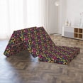 thumbnail image 4 of Floral Foldable Mattress, Graphical Vibrant Flowers, 78.7" x 47.2", Multicolor, by Ambesonne, 4 of 4