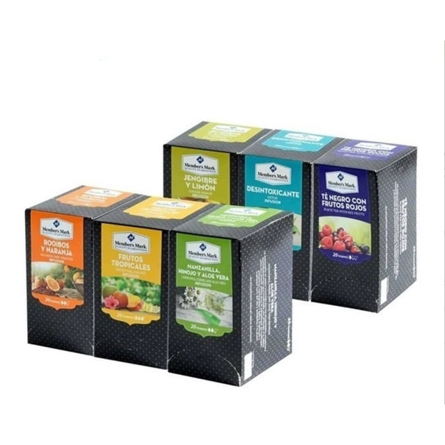 Té E Infusión Member's Mark 6 Pzas Con 20 Sobres Member´s Mark Surtidos