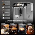 thumbnail image 4 of M optimized Espresso Machine, 20 Bar Cappuccino Latte Machine With Frother and Convenient One-Touch Control Panel, Single/Double Shot, 1350W, Silver Gray, 4 of 9