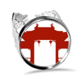thumbnail image 1 of Culture Outline Illustration Pattern Ring Adjustable Love Wedding Engagement, 1 of 3