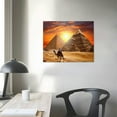 thumbnail image 3 of PIKWEEK Ancient Pyramids Poster Canvas Print Painting Picture Wall Art Home Hallway Bedroom Living Room Decor 16x12in, 3 of 4