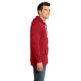 thumbnail image 3 of District Young Mens Core Fleece Full Zip Hoodie DT190-4XL (New Red), 3 of 5