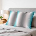 thumbnail image 6 of 16x16 Pillow Covers Set of 2, Turquoise Grey Square Throw Pillow Covers for Couch/Sofa/Living Room, Gray Farmhouse Modern Rustic Decorative Soft Pillowcases for Couch Throw Pillows with Hidden Zipper, 6 of 9