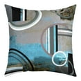 thumbnail image 2 of Geometric Throw Pillow Covers 24x24 Inch Set of 2,Lake Blue Black Grey Pillow Covers for Sofa Chair Patio,Watercolor Circular Cushion Cases,Modern Abstract Square Stripes Decorative Pillow Covers, 2 of 7