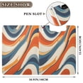 thumbnail image 3 of FORMRS A4 Clipboard Folder with Pen Holder Horizontal Foldable School Office Binder, Beige Abstract Wavy, 3 of 9