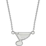 LogoArt NHL St. Louis Blues Sterling Silver Small Pendant with Necklace