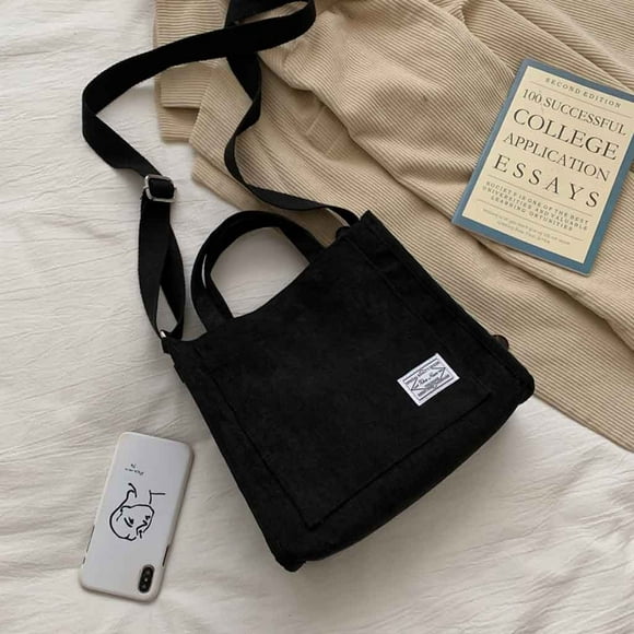 TIMIFIS Sac à Main en Velours Côtelé pour Femmes Mode Casual Shoulder Messenger Bag Tote Bag For Women - Jours de Bébé