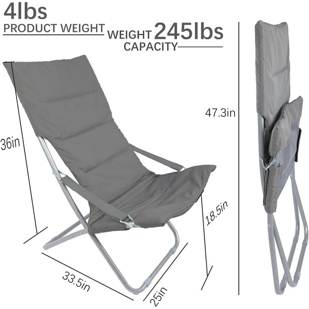 Padded folding lawn on sale chairs walmart