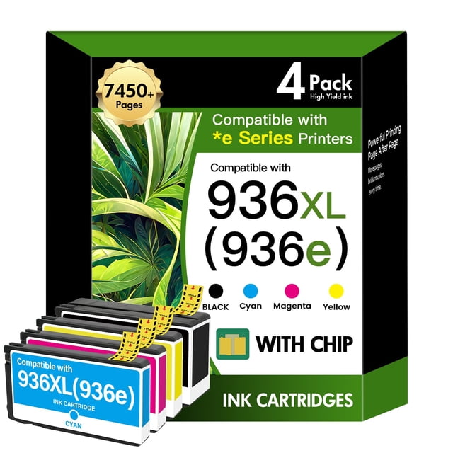 Paquete combinado de cartuchos de tinta VICTONER 936XL 9125e 936 para HP