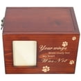 thumbnail image 3 of 1Pcs Rectangular Wood Pet Urn for Cat Ashes Keepsake Simple Memorial Casket Box 6.29x4.32x4.32in, 3 of 8