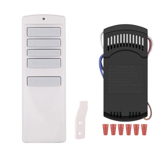 A25-TX001-R1/ A25-TX00I Universal Ceiling Fan Remote Control Kit for Harbor Breeze Honeywell Hampton Bay Hunter, 3-Speed Light Dimmer, Replacement KUJCE10716, KUJCE10512, A25-TX013, A25-TX005R