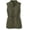 Olive, variant on SAGEFINDS Women Quilted Vest, Stand Collar, Padded Vest with Zipper, Adjustable Toggle Waist - Small