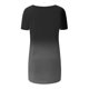 thumbnail image 4 of Ichuanyi Womens Swimsuits Clearance Women's Fashion Gradient Printed Blouse V-neck Short Sleeve Loose T-shirt Tops Ichuanyi Ichuanyi, 4 of 5