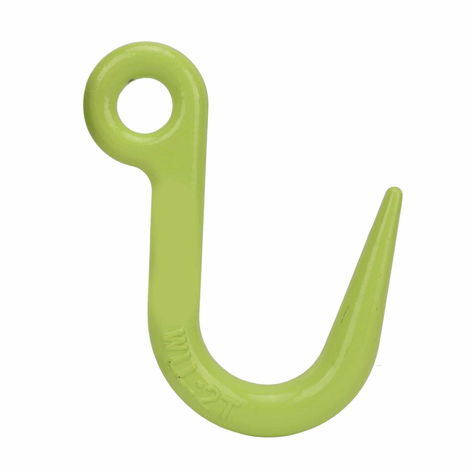 Yajisi 2‑Ton Alloy Steel Crane Hook – Heavy‑Duty Lifting Hook with Large Opening Ring Eye, Swivel Design, 1.55 lb Weight