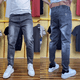 thumbnail image 2 of Pantalones vaqueros de algodón cónicos para hombre, pantalones holgados de diseñador de alta calidad, tendencia elegante 2024, pantalones vaqueros para hombre 2024, pantalones de verano apilados Buggy, 2 of 4