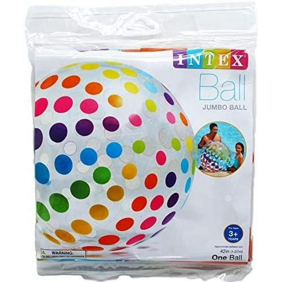 DollarItemDirect 42 inches Jumbo Beach Ball in Pegable Poly Bag, Age 3 , Case of 24