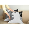 thumbnail image 2 of Ambesonne Retro Throw Pillow Cover 2 Pack, Digital Girl, 18", Black Grey, 2 of 7