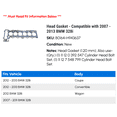 thumbnail image 2 of Head Gasket - Compatible with 2007 - 2013 BMW 328i 2008 2009 2010 2011 2012, 2 of 2