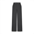 thumbnail image 7 of VBVC Women's Wide Leg Suit Pants,Breathable Versatile Pant For Women,Ladies Baggy Stretchy Trousers with Pockets,Dark Gray,Size L, 7 of 7
