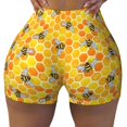 thumbnail image 2 of Fotbe Honeycombs Shorts Sin Costuras – Shorts Deportivos de Cintura Alta para Mujer, Elásticos para Gimnasio, Yoga, Running o Ciclismo-Medium, 2 of 8