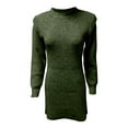 thumbnail image 6 of Miqool Women Sweater Bodycon Short Dress Elegant Long Sleeve Crew Neck Slim Fit Dressy Fall Winter Fashion Mini Knit Dresses, 6 of 7