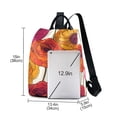 thumbnail image 3 of FORMRS Women's Travel Backpack Purse Anti-Theft Hidden Pockets Casual Shoulder Bag, Purple Hand Drawn Floral, 3 of 7