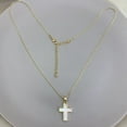 thumbnail image 5 of Pearl Cross Necklace Crucifix Religious Miraculous Medal Choker,Faith Necklace, 5 of 6