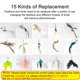 thumbnail image 3 of Handfree Bird/Feather Cat Wand with Bell Powerful Suction Cup Interactive Toys for Cats Kitten Hunting Exercise Pet Products ShopWise Round, 3 of 37